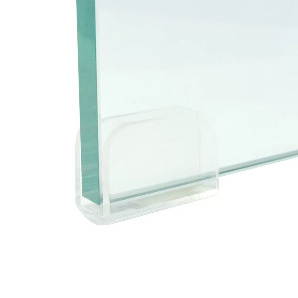 TV Stand/Monitor Riser Glass Clear 100x30x13 cm